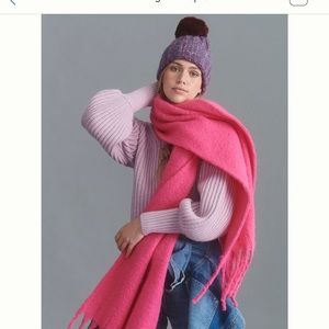 Anthropologie fringe wrap scarf